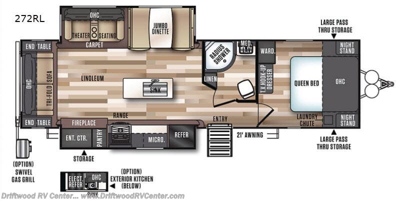 2018 Forest River Salem Hemisphere GLX 272RL - Used Travel Trailer For Sale by Driftwood RV Center in Clermont, New Jersey features Slideout