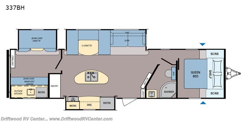 2019 Coleman Lantern Series 337BH - Used Travel Trailer For Sale by Driftwood RV Center in Clermont, New Jersey features Slideout