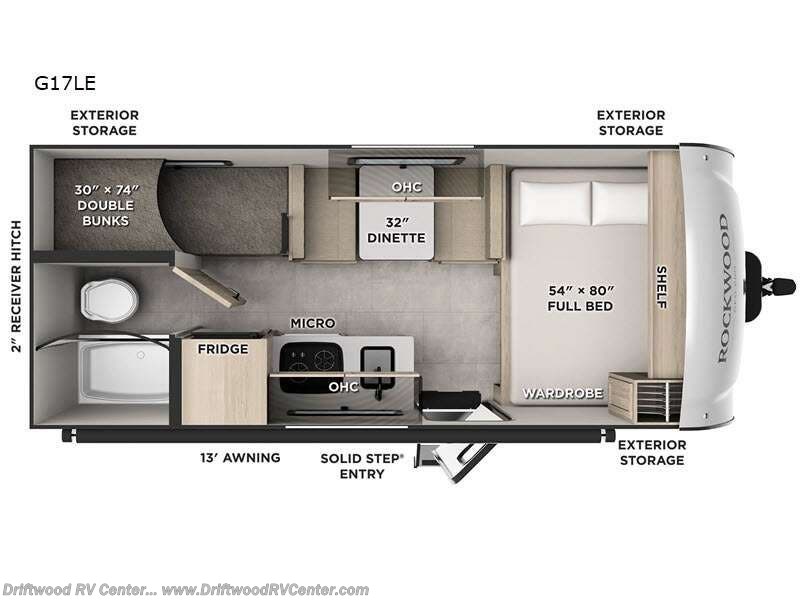 2026 Forest River Rockwood Geo Pro G17LE - New Travel Trailer For Sale by Driftwood RV Center in Clermont, New Jersey