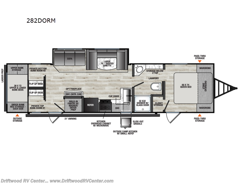 2026 Coachmen Clipper 7K Series 282DORM - New Travel Trailer For Sale by Driftwood RV Center in Clermont, New Jersey features Slideout
