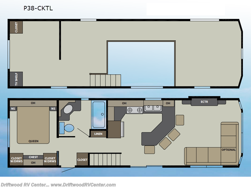 2027 RC Industries Canterbury Parkvue P38-CKTL - New Park Model For Sale by Driftwood RV Center in Clermont, New Jersey