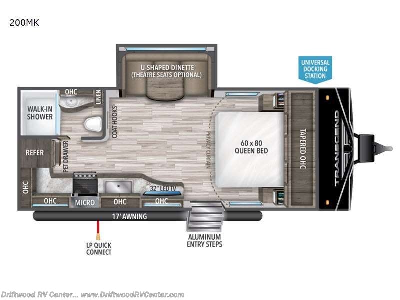 2022 Grand Design Transcend Xplor 200MK - Used Travel Trailer For Sale by Driftwood RV Center in Clermont, New Jersey features Slideout