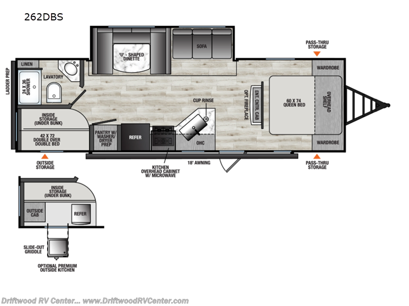 2027 Coachmen Clipper 6K Series 262DBS - New Travel Trailer For Sale by Driftwood RV Center in Clermont, New Jersey features Slideout