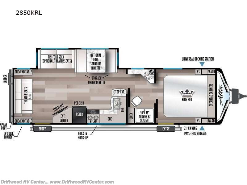 2023 East to West Alta 2850KRL - Used Travel Trailer For Sale by Driftwood RV Center in Clermont, New Jersey features Slideout