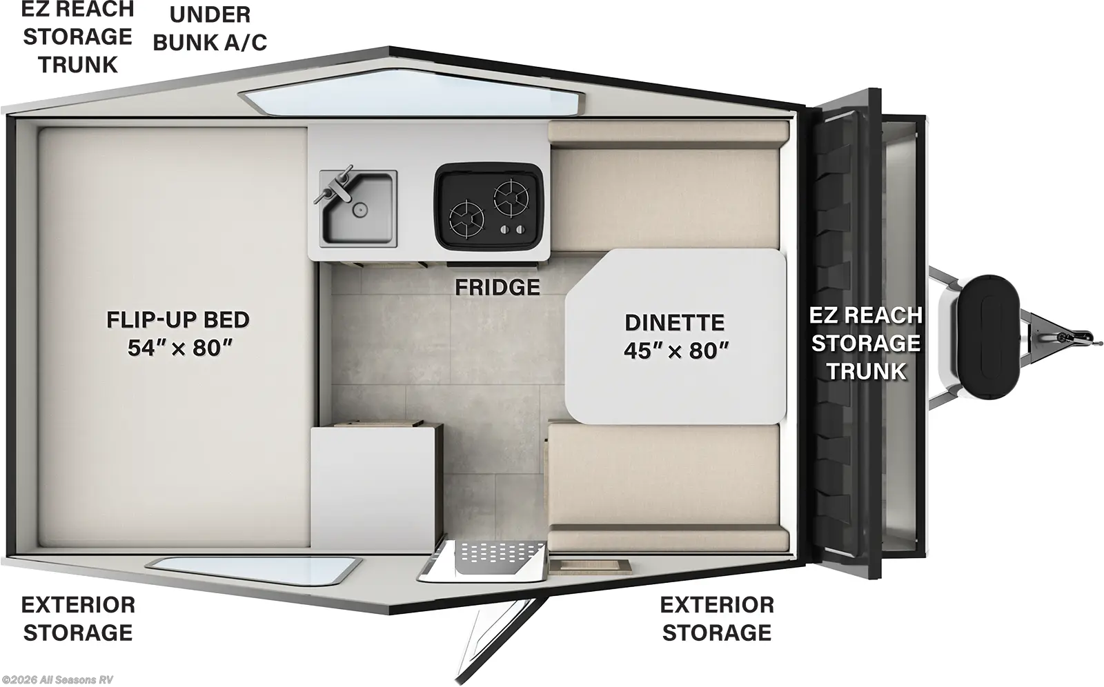 2026 Forest River Rockwood Hardside A122S - New Popup For Sale by All Seasons RV in Muskegon, Michigan