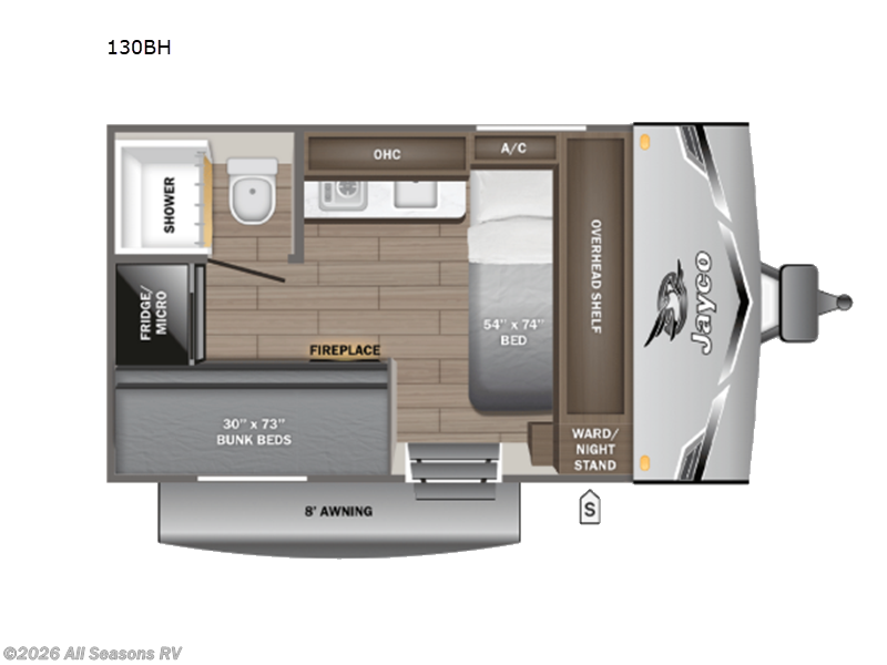 2026 Jay Flight SLX 130BH by Jayco from All Seasons RV in Muskegon, Michigan