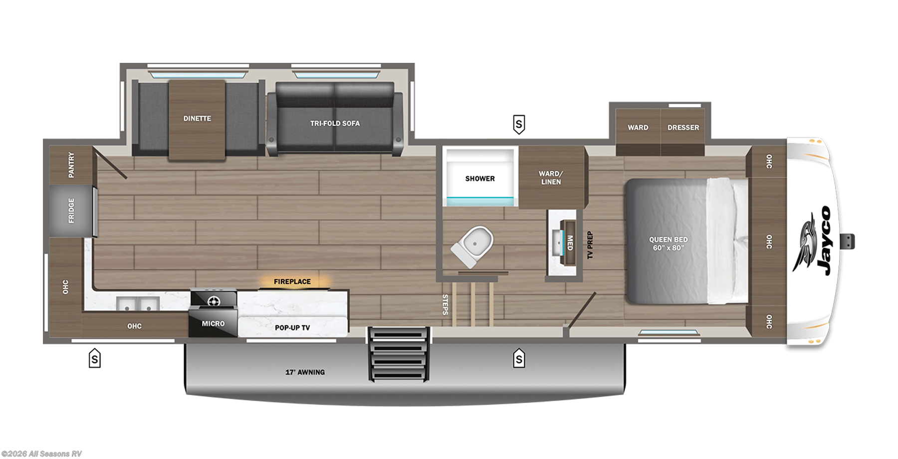 2026 Jayco Eagle SLE 28RKS - New Fifth Wheel For Sale by All Seasons RV in Muskegon, Michigan