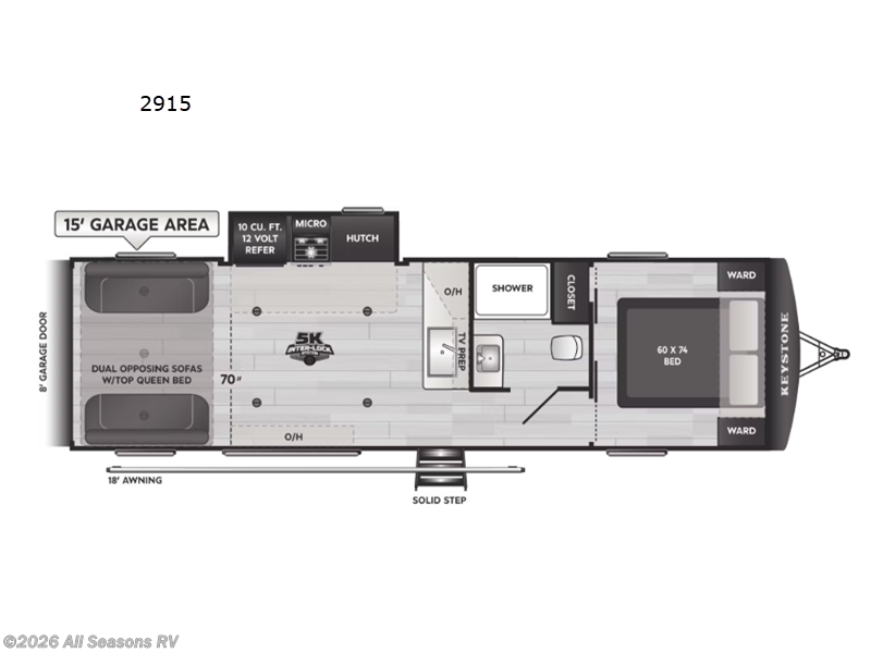2026 Impact Aluminum 2915 by Keystone from All Seasons RV in Muskegon, Michigan