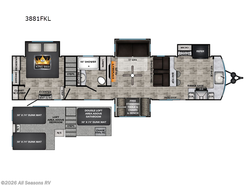 2025 Redwood Regency RW3881FKL by CrossRoads from All Seasons RV in Muskegon, Michigan