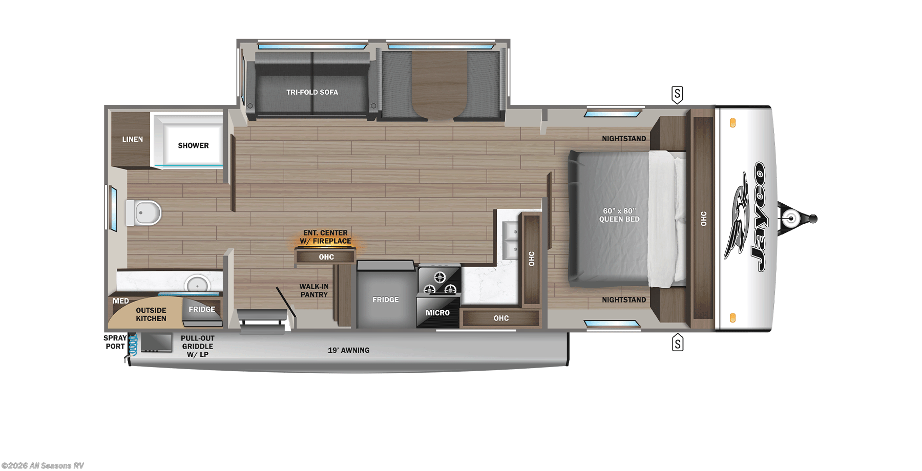 2026 Jay Feather 25RB by Jayco from All Seasons RV in Muskegon, Michigan