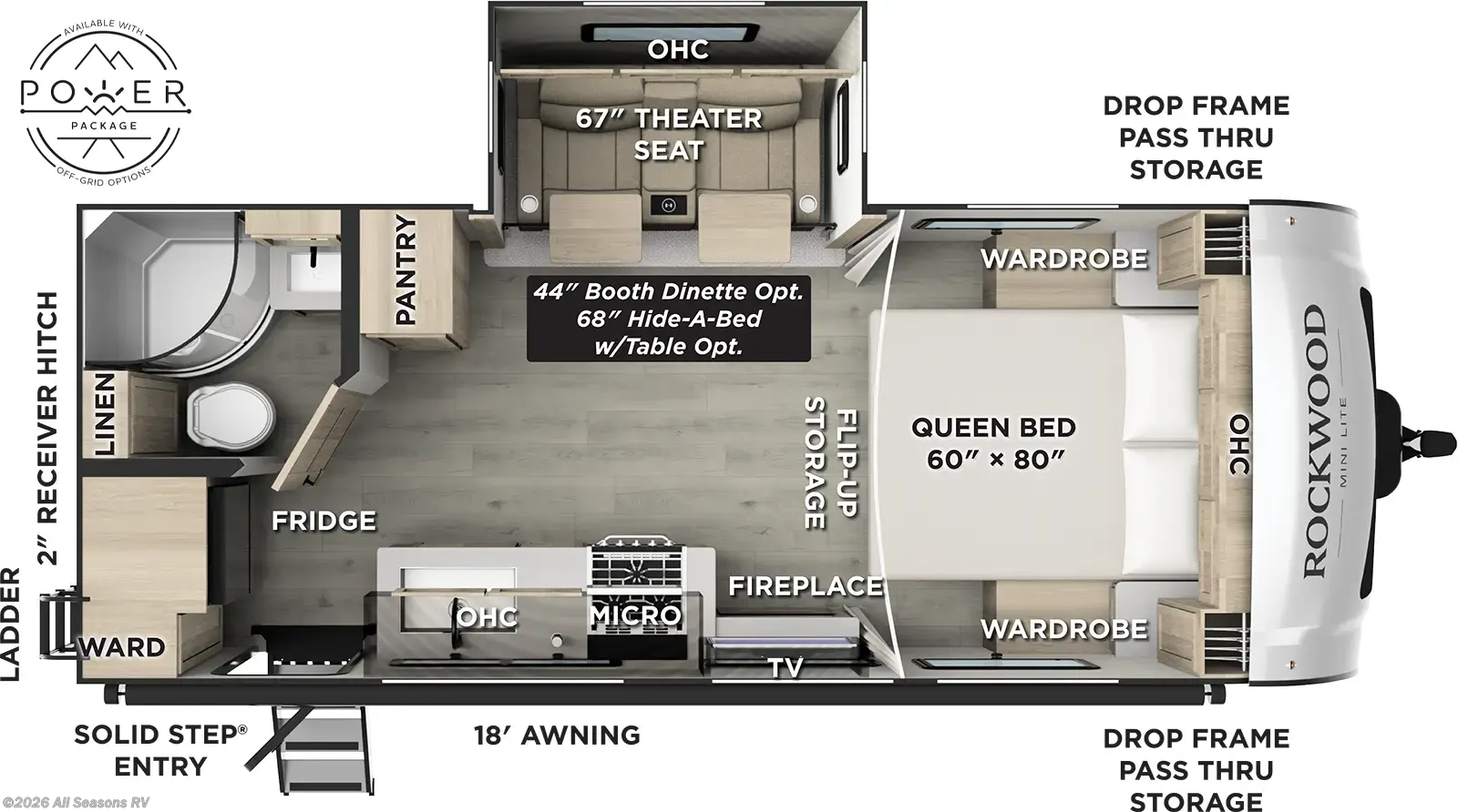 2026 Rockwood Mini Lite 2205S by Forest River from All Seasons RV in Muskegon, Michigan