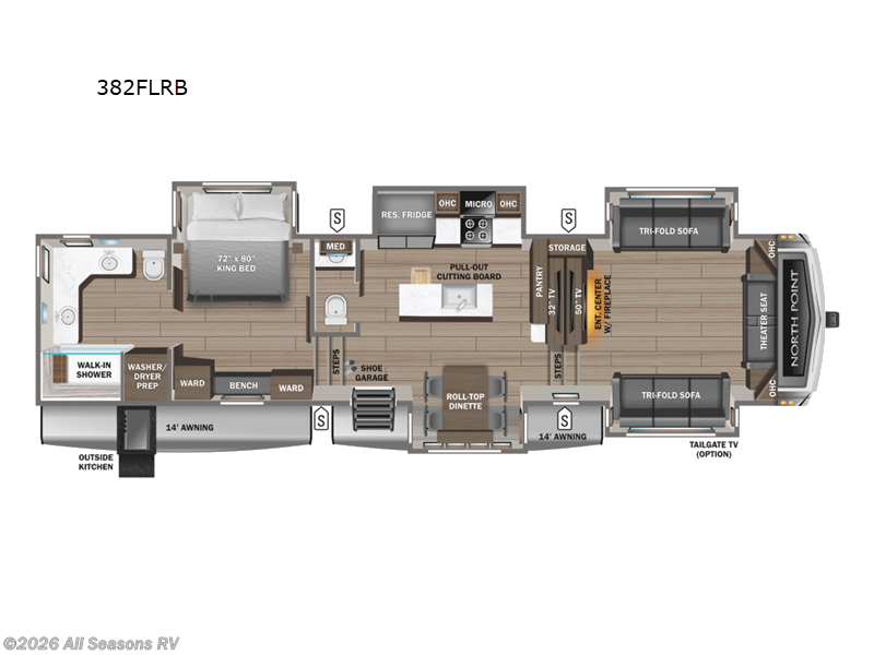 2026 North Point 382FLRB by Jayco from All Seasons RV in Muskegon, Michigan