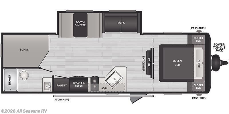 2025 Keystone Hideout Sport East 261BH - New Travel Trailer For Sale by All Seasons RV in Muskegon, Michigan