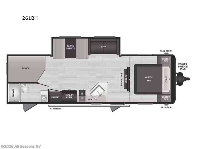 2025 Hideout Sport East 261BH by Keystone from All Seasons RV in Muskegon, Michigan