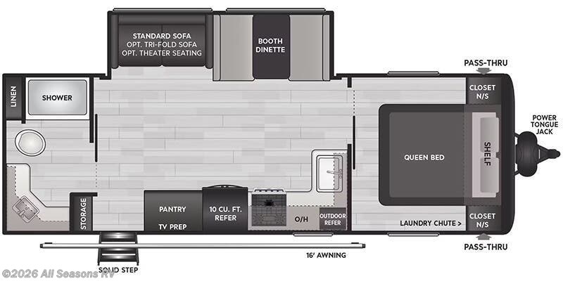 2025 Keystone Hideout East 24RBS - New Travel Trailer For Sale by All Seasons RV in Muskegon, Michigan