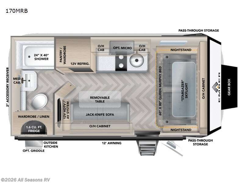 2022 Overland 170MRB by Ember RV from All Seasons RV in Muskegon, Michigan