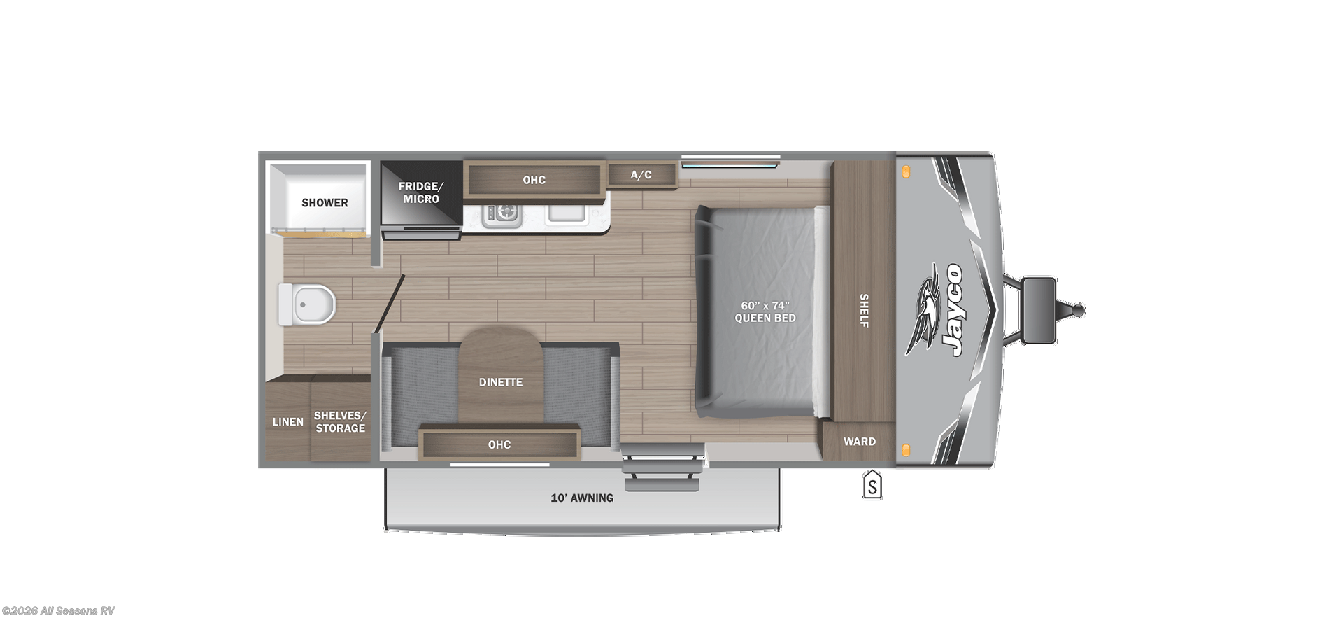 2026 Jayco Jay Flight SLX 170FQ - New Travel Trailer For Sale by All Seasons RV in Muskegon, Michigan
