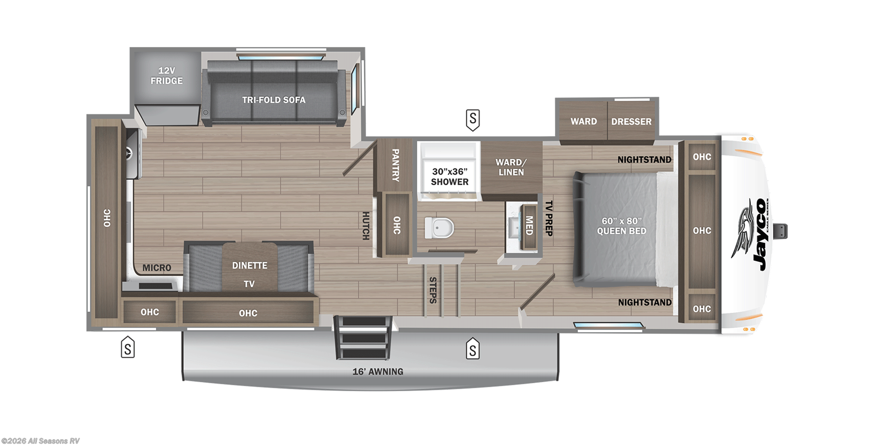 2026 Eagle SLE 24MLE by Jayco from All Seasons RV in Muskegon, Michigan