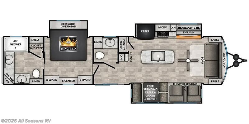 2026 CrossRoads Hampton HP372FDB - New Travel Trailer For Sale by All Seasons RV in Muskegon, Michigan