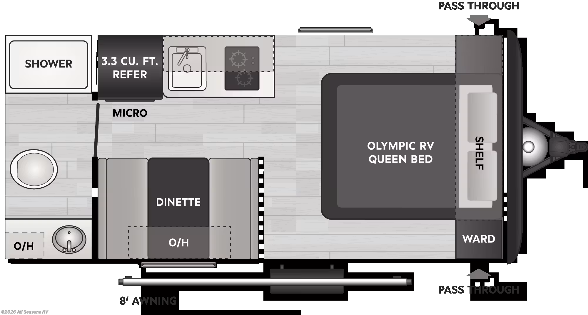 2026 Keystone Hideout Mini 166RB - New Travel Trailer For Sale by All Seasons RV in Muskegon, Michigan