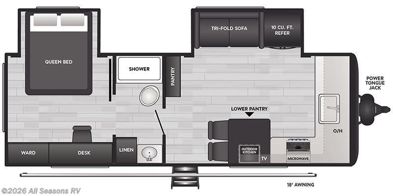 2025 Keystone Springdale East 241FK - New Travel Trailer For Sale by All Seasons RV in Muskegon, Michigan