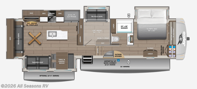 2027 Jayco Eagle 355MBQS - New Fifth Wheel For Sale by All Seasons RV in Muskegon, Michigan