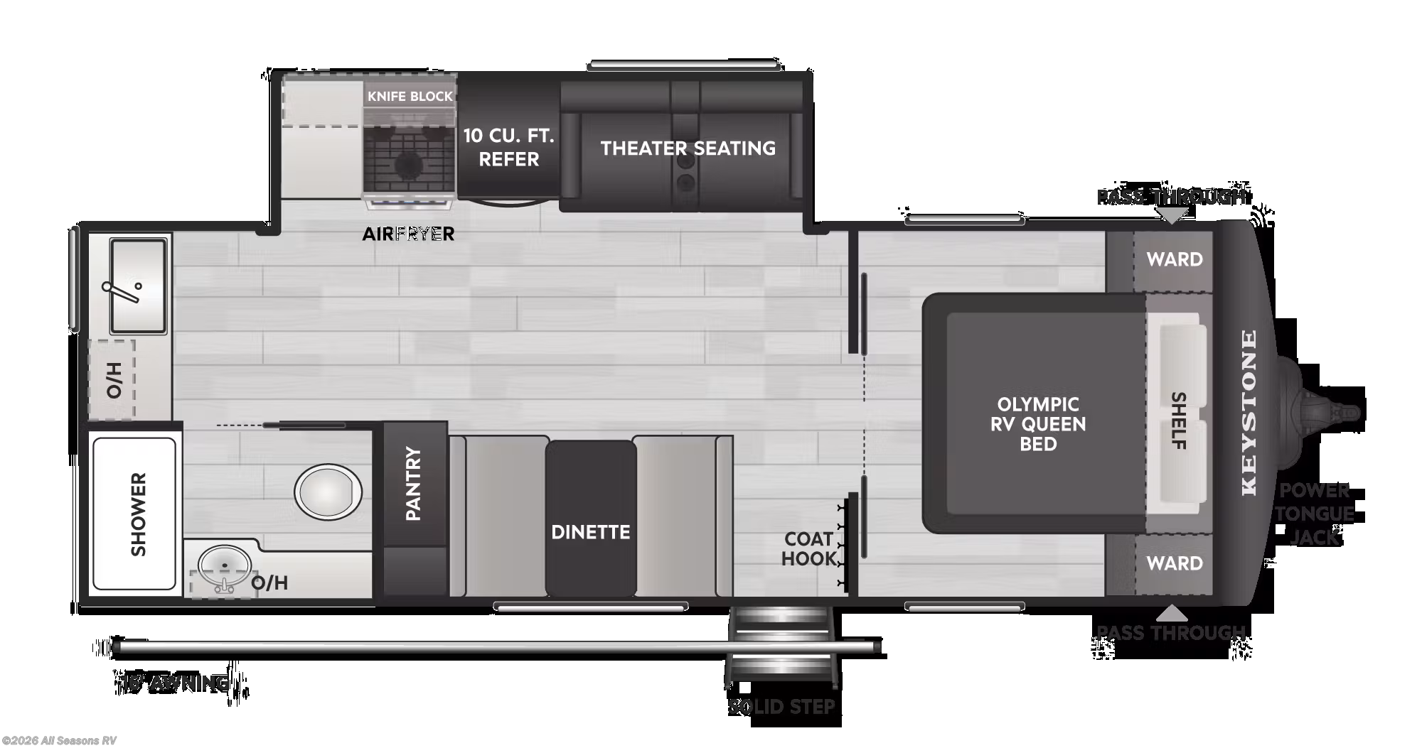 2027 Keystone Hideout 234MLS - New Travel Trailer For Sale by All Seasons RV in Muskegon, Michigan
