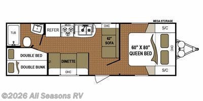 2013 Dutchmen Aspen Trail 2710BH - Used Travel Trailer For Sale by All Seasons RV in Muskegon, Michigan