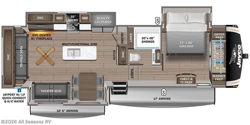 2027 Jayco Eagle 321RSTS - New Fifth Wheel For Sale by All Seasons RV in Muskegon, Michigan
