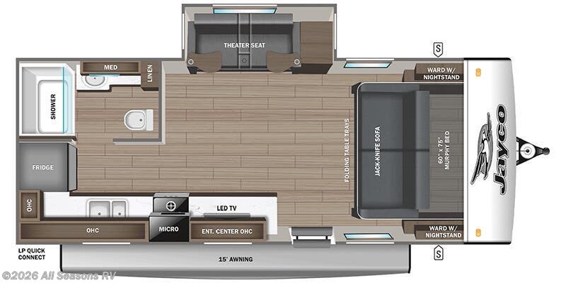 2027 Jayco Jay Feather 19MRK - New Travel Trailer For Sale by All Seasons RV in Muskegon, Michigan