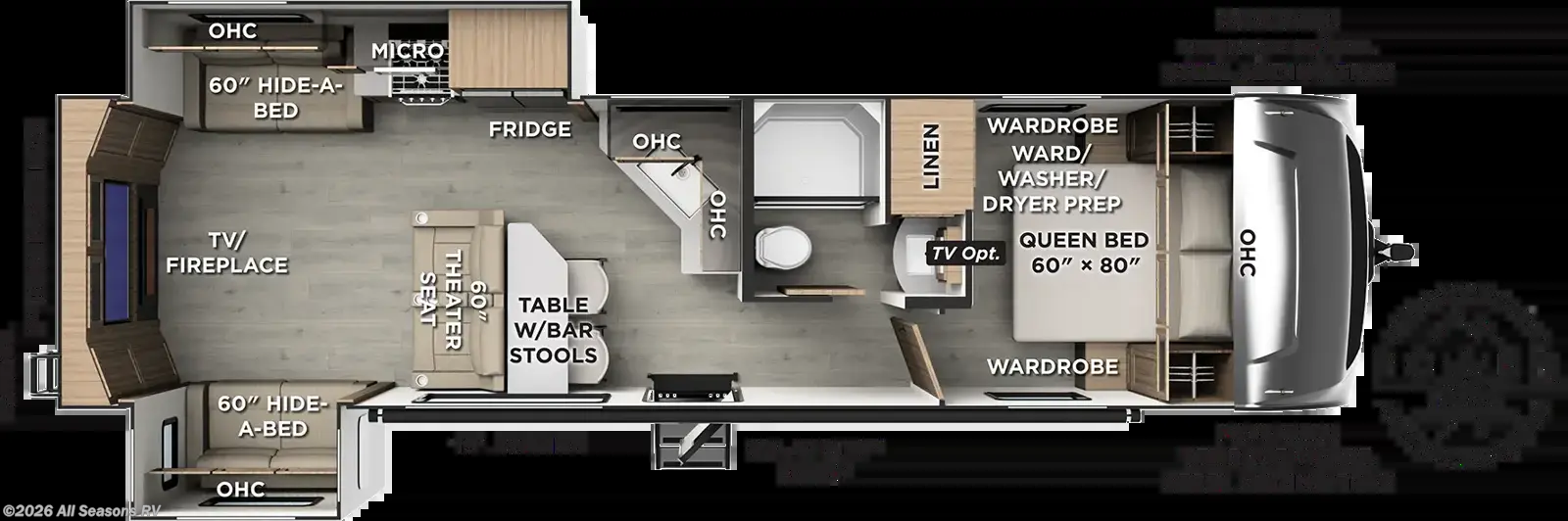 2027 Forest River Rockwood Ultra Lite 2921RL - New Travel Trailer For Sale by All Seasons RV in Muskegon, Michigan