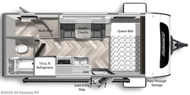 2022 Dutchmen Coleman Rubicon 1628BH - Used Travel Trailer For Sale by All Seasons RV in Muskegon, Michigan