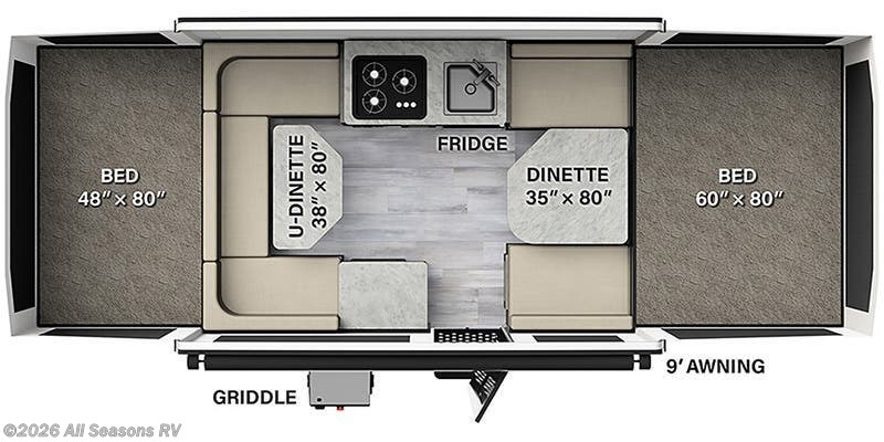 2023 Forest River Flagstaff MAC 208 - Used Popup For Sale by All Seasons RV in Muskegon, Michigan