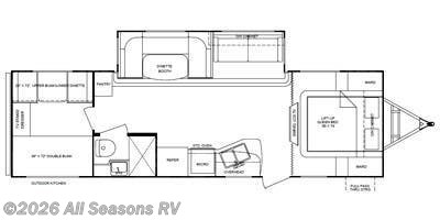 2014 Cruiser RV Shadow Cruiser S-280QBS - Used Travel Trailer For Sale by All Seasons RV in Muskegon, Michigan