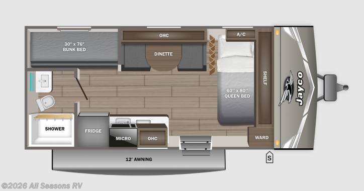 2027 Jayco Jay Flight 175BH - New Travel Trailer For Sale by All Seasons RV in Muskegon, Michigan