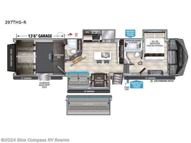 2023 Grand Design Momentum 397THS-R - New Toy Hauler For Sale by Blue Compass RV Boerne in Boerne, Texas