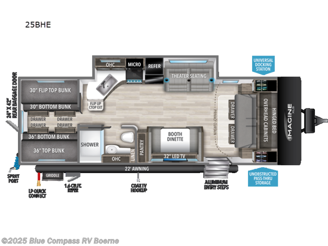 2023 Grand Design Imagine XLS 25BHE - New Travel Trailer For Sale by ExploreUSA RV Supercenter - BOERNE, TX in Boerne, Texas