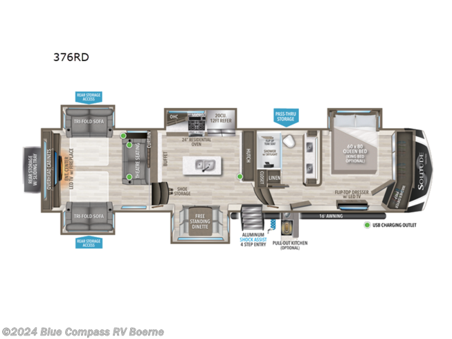 2024 Grand Design Solitude 376RD - New Fifth Wheel For Sale by Blue Compass RV Boerne in Boerne, Texas