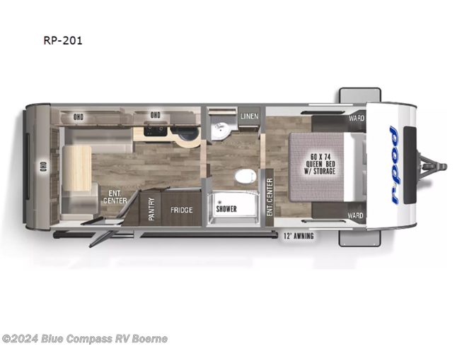 2023 Forest River R Pod RP-201 - Used Travel Trailer For Sale by Blue Compass RV Boerne in Boerne, Texas