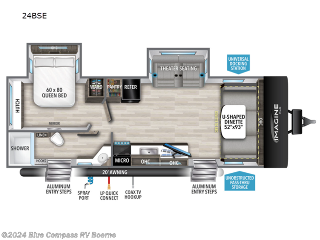 2024 Grand Design Imagine XLS 24BSE - New Travel Trailer For Sale by Blue Compass RV Boerne in Boerne, Texas