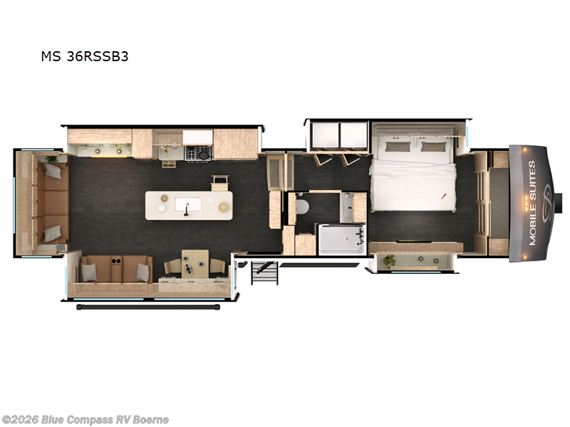 2025 DRV Mobile Suites MS 36RSSB3 - New Fifth Wheel For Sale by Blue Compass RV Boerne in Boerne, Texas features Slideout