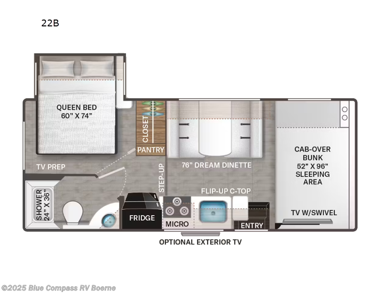 2024 Thor Motor Coach Four Winds 22B Chevy - Used Class C For Sale by Blue Compass RV Boerne in Boerne, Texas features Slideout