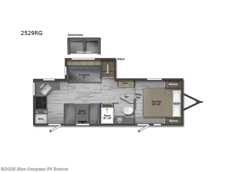 2022 Winnebago Minnie 2529RG - Used Travel Trailer For Sale by Blue Compass RV Boerne in Boerne, Texas features Slideout