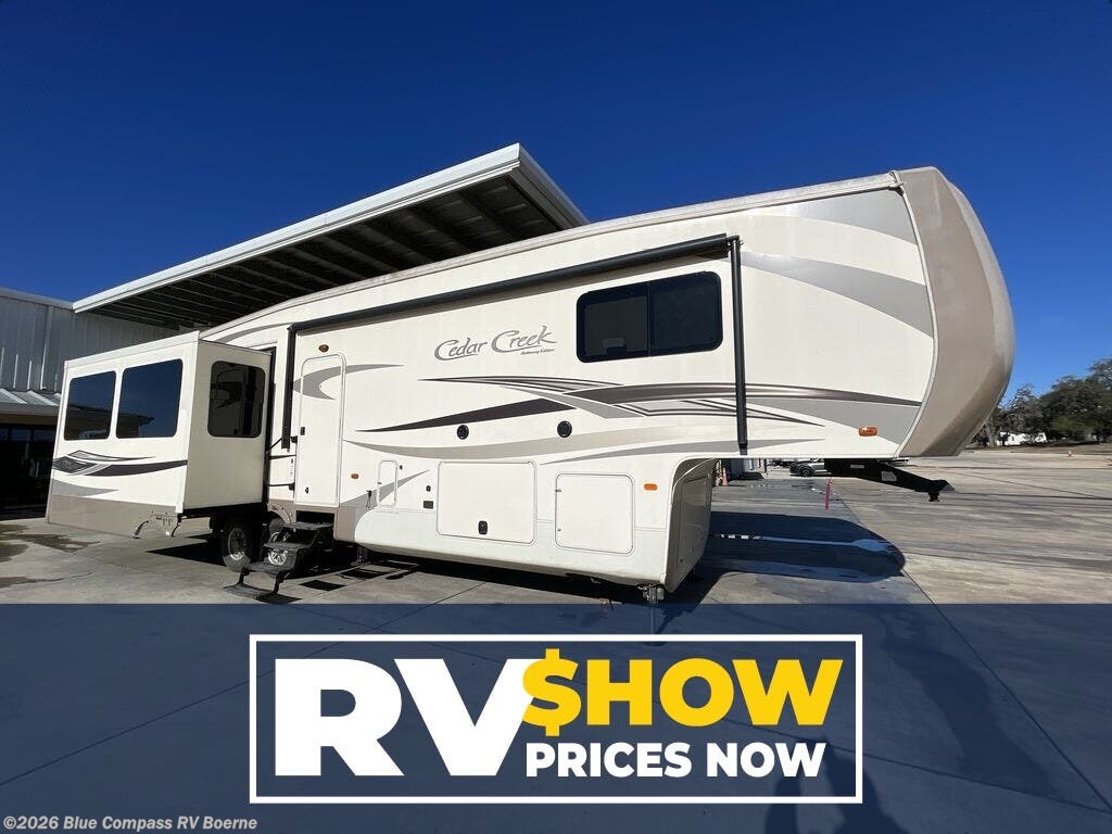 2016 Forest River Cedar Creek 38CK - Used Fifth Wheel For Sale by Blue Compass RV Boerne in Boerne, Texas features Slideout