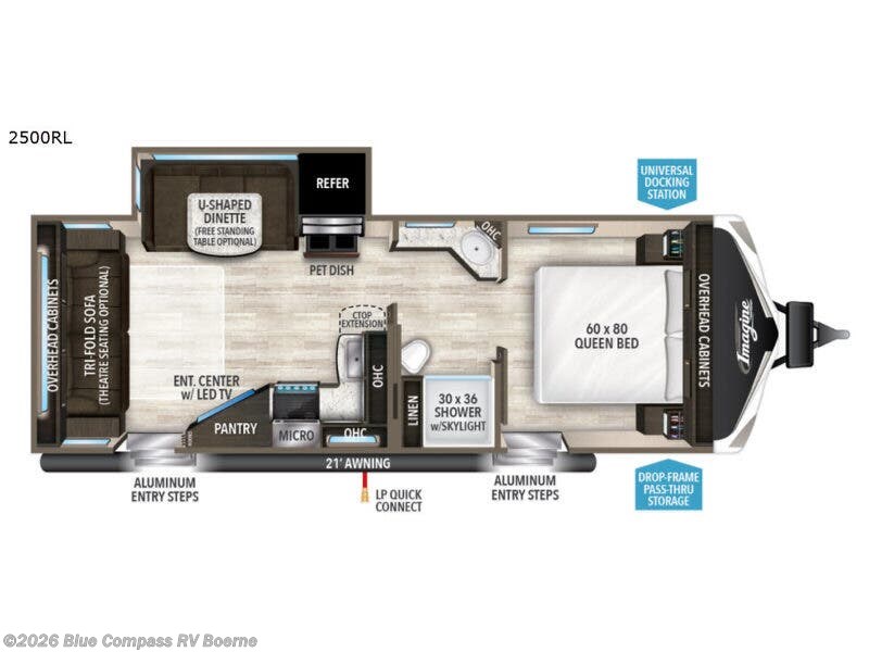2019 Grand Design Imagine 2500RL - Used Travel Trailer For Sale by Blue Compass RV Boerne in Boerne, Texas features Slideout