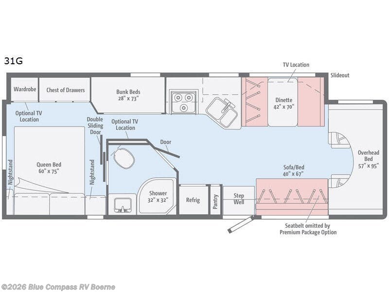 2019 Winnebago Minnie Winnie 31G - Used Class C For Sale by Blue Compass RV Boerne in Boerne, Texas features Slideout