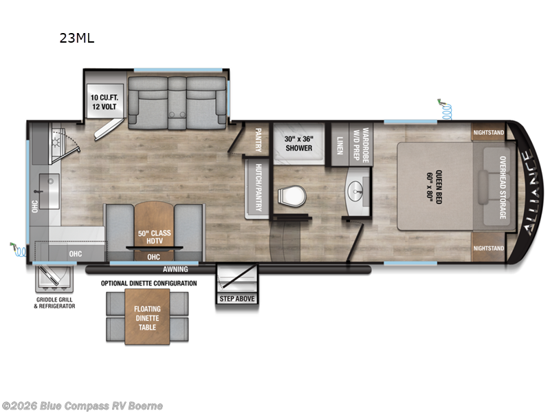 2026 Alliance RV Avenue All-Access 23ML - New Fifth Wheel For Sale by Blue Compass RV Boerne in Boerne, Texas features Slideout