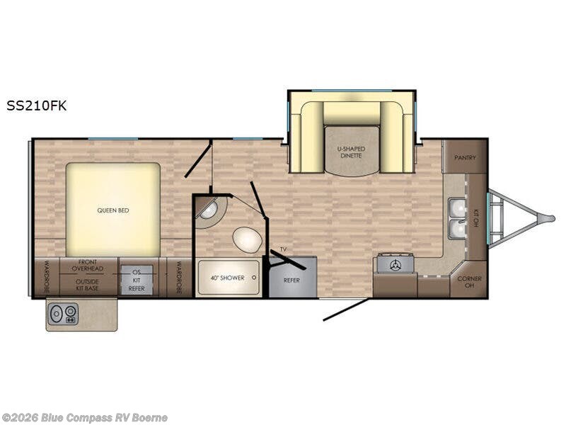 2019 CrossRoads Sunset Trail Super Lite SS210FK - Used Travel Trailer For Sale by Blue Compass RV Boerne in Boerne, Texas features Slideout