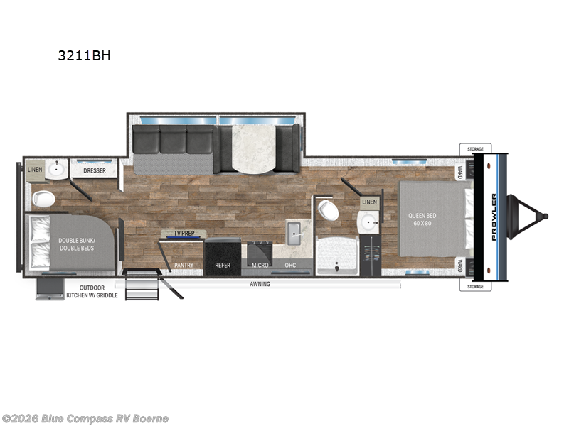 2025 Heartland Prowler 3211BH - Used Travel Trailer For Sale by Blue Compass RV Boerne in Boerne, Texas features Slideout