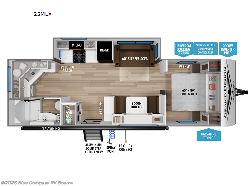 2026 Grand Design Transcend Xplor 25MLX - Used Travel Trailer For Sale by Blue Compass RV Boerne in Boerne, Texas features Slideout